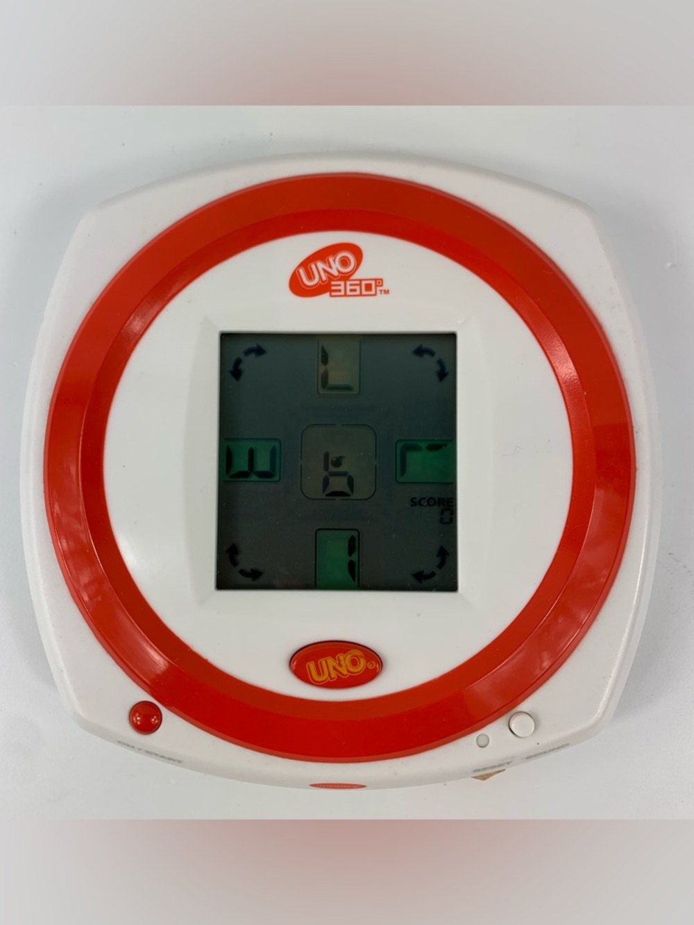 UNO 360 Handheld Electronic Game Radica Mattel 2009 LCD Colour Screen Tested